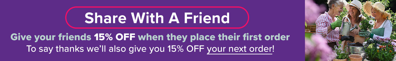 Share with a friend to get 15% off